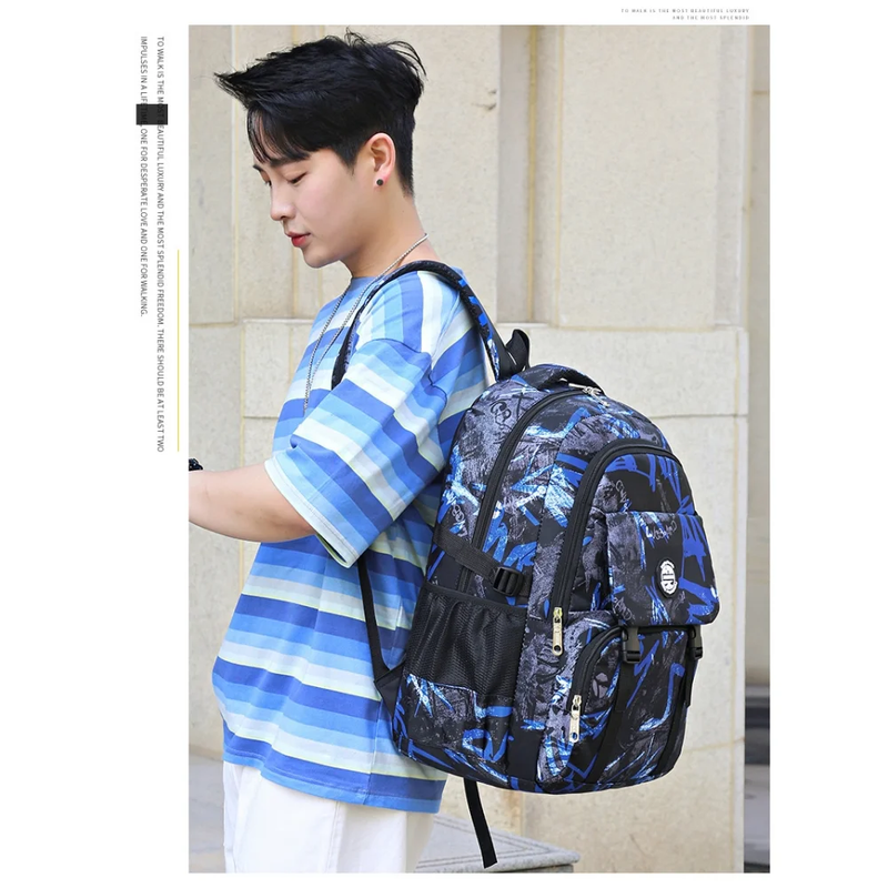Tyethy Boys Backpack Printed School Bag for Kids, Large Laptop School Backpack C4