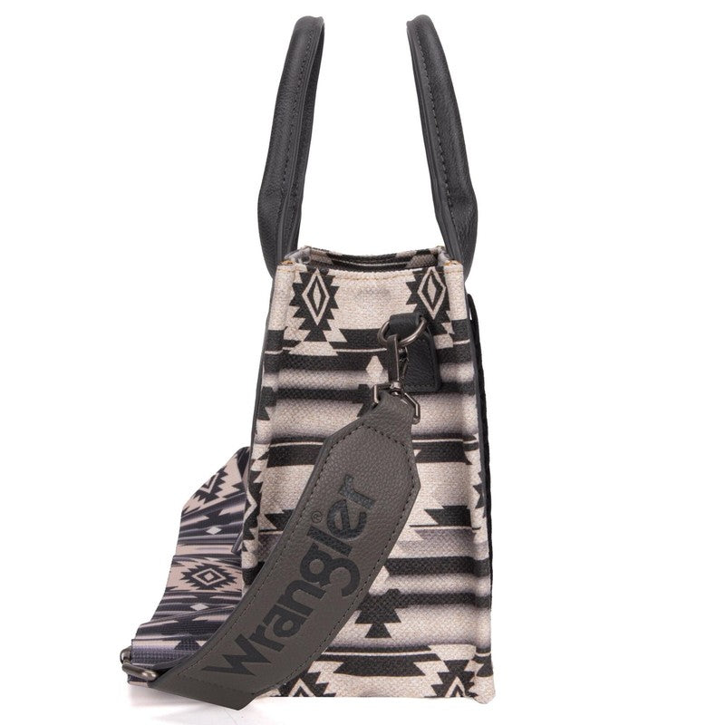 Wrangler Aztec Tote Bag for Women Boho Shoulder Purses and Handbags, Black4