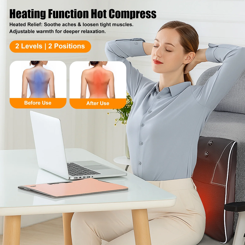 Shiatsu Neck and Back Massager with Heat,Neck Massager for Pain Relief Deep Tiss3