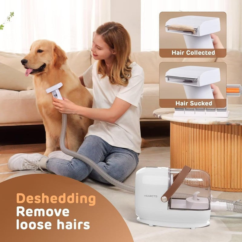 Pet Grooming Vacuum Kit   3L Low Noise Clipper & 7 Tools for Shedding6