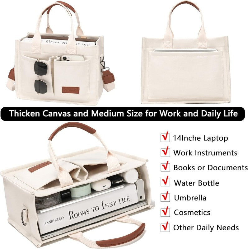 Canvas Tote Bag for Women,Women'S Bags Crossbody Bags Work Laptop Tote Bag Large3