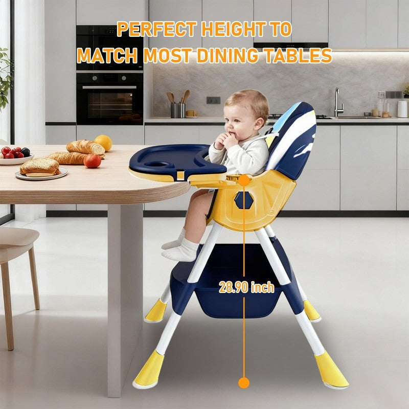 Baby High Chair, 4 in 1 Convertible Highchair for Babies & Toddlers, Double Tray6