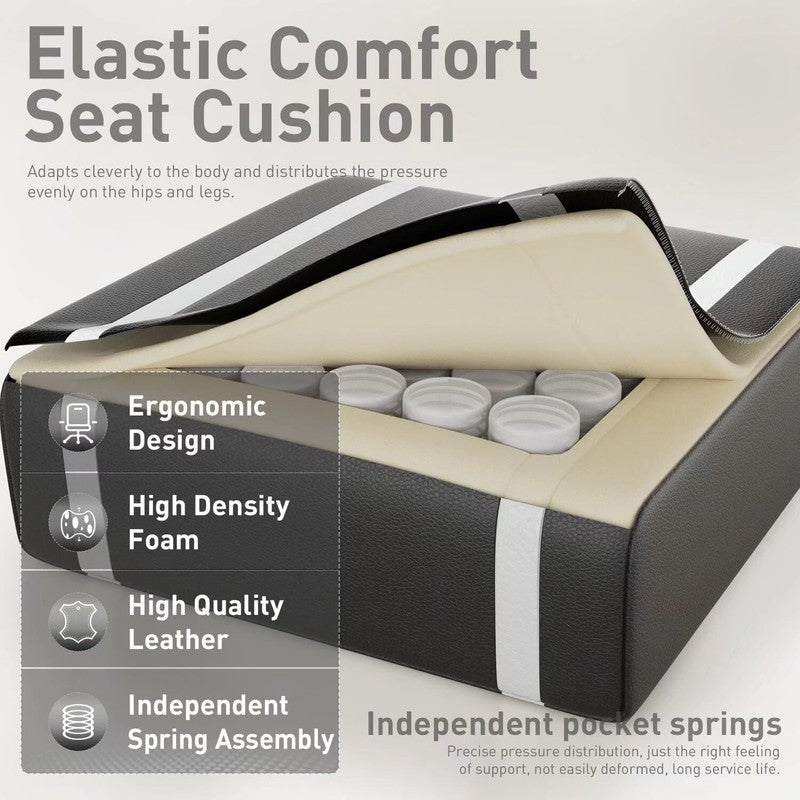 Gaming Chair with Pocket Spring Cushion, Gamer Chair with Lumbar Massage, Gaming3