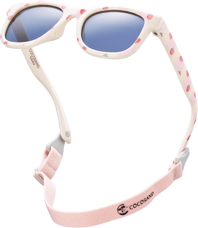 Polarized Baby Sunglasses UV400 Flexible Strap Infant Toddler 0 24M11