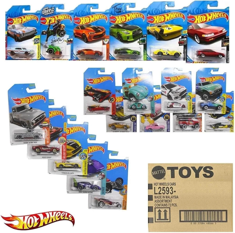 Mattel  72-Count Random Case Die-Cast Toy Cars0