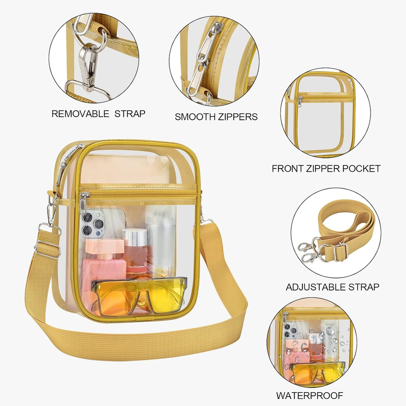 Clear Stadium Approved Crossbody Bag Transparent Messenger Bag Unisex3