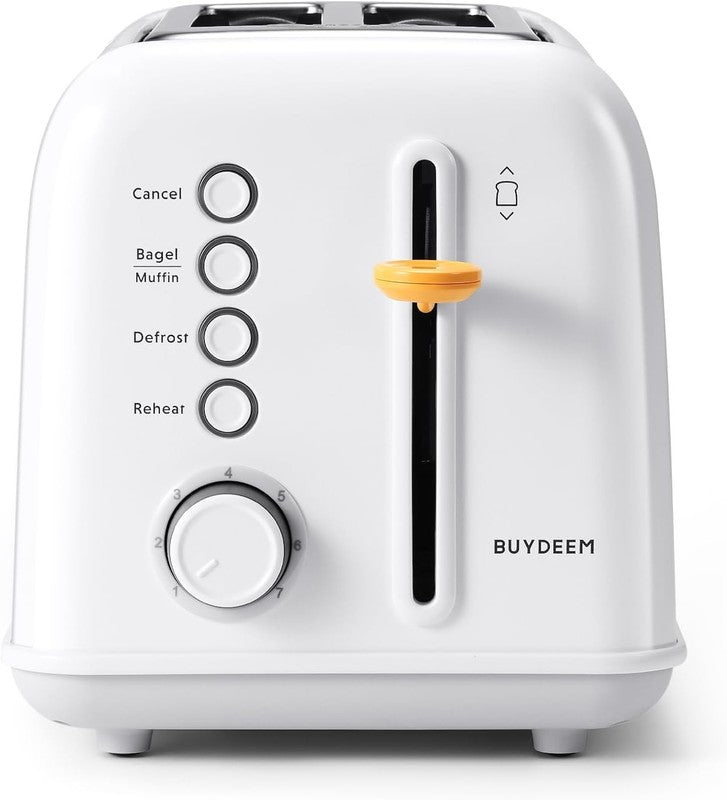 Retro 2 Slice Toaster Extra Wide Slots Stainless Steel 7 Shade Muffin White8