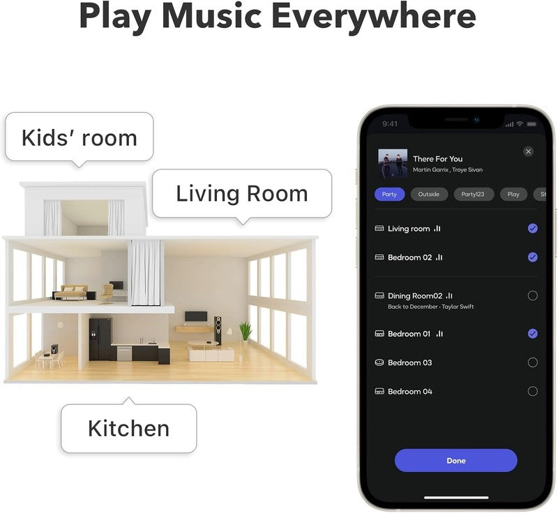 Mini AirPlay 2 Wireless Audio Streamer Multiroom Stereo Hi Res Alexa Siri7