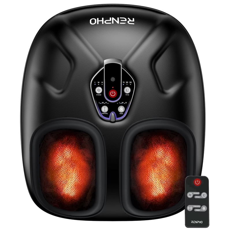 Foot Massager with Heat, Shiatsu Foot Massager Machine for Neuropathy Pain and 19