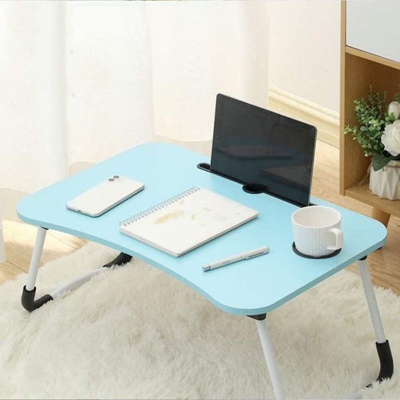 Laptop Desk Foldable Bed Tray Table Stand for Bed/Sofa Couch Floor Blue3