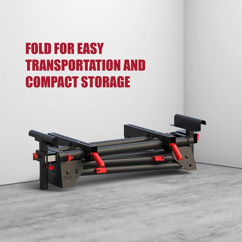 Hyper Stack Heavy Duty Miter Saw Stand 500lb Supports 10ft Boards7