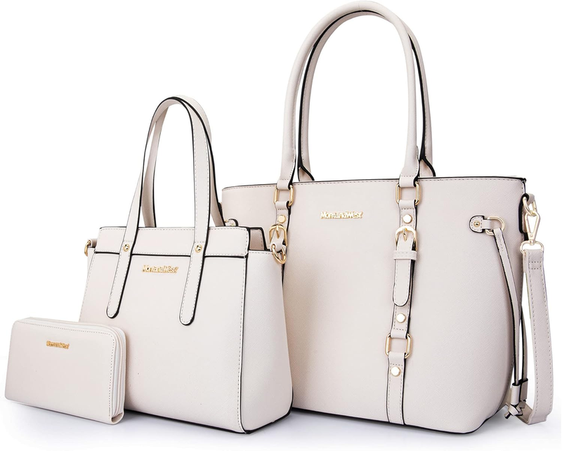 3PCS Purses for Women Tote Bag and Wallet Set Shoulder Satchel Handbags7