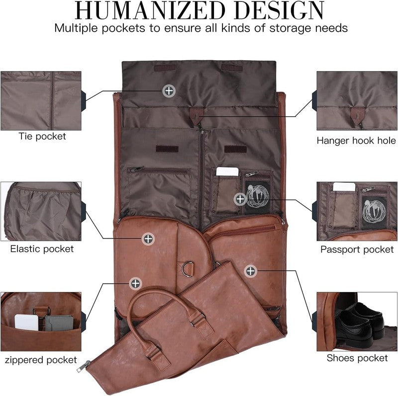 2in1 Garment Duffle Bag Hanging Suit Travel Carry On Business Men Women4