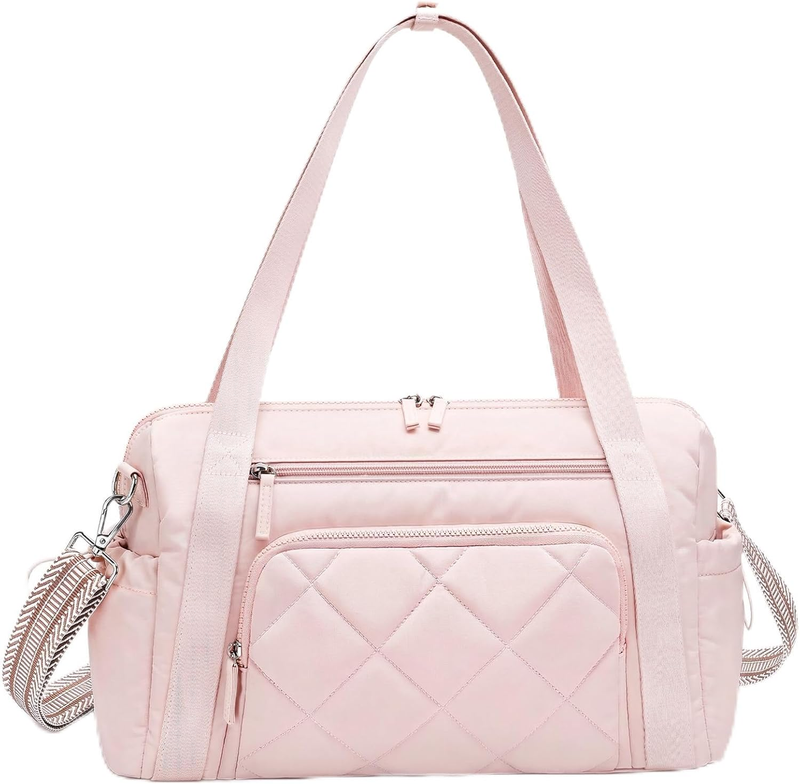 Gym Bag Women Duffle Weekender Travel Tote Wet Pocket Sports Dance Pink9