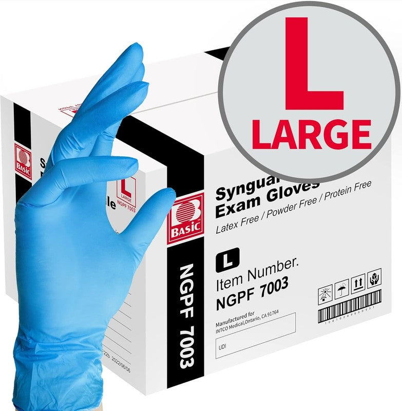 1000 Pcs Medical Blue Nitrile Exam Gloves - Latex & Powder-Free, Food-Safe6