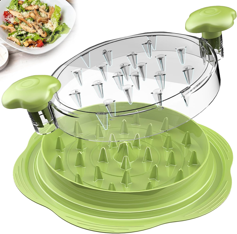 Chicken Shredder Tool Large Twist Meat Shredder BPA Free w/ Brush Fork8