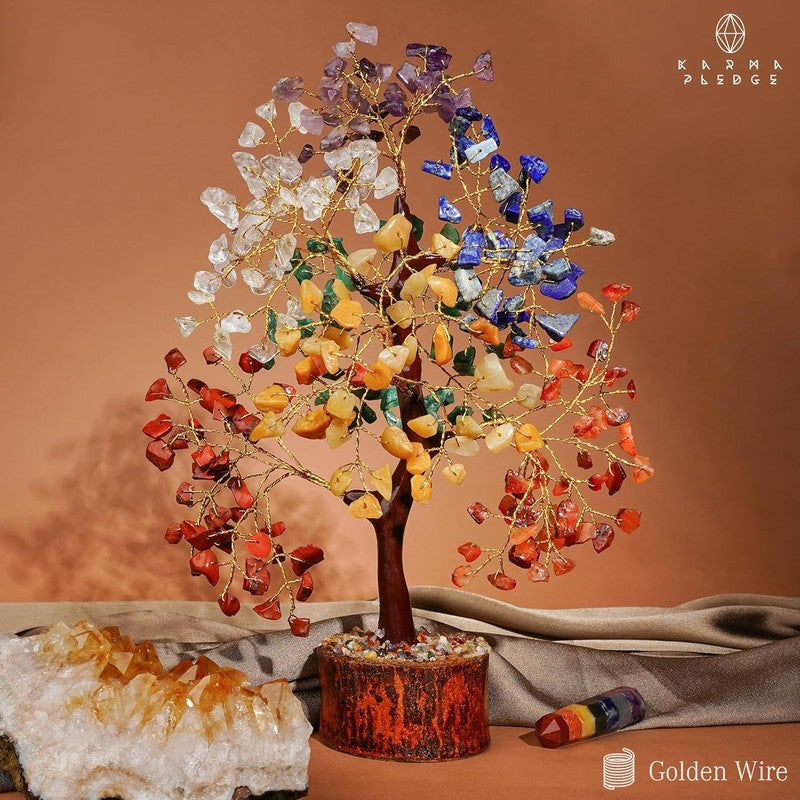 7 Chakra Crystal Tree of Life Bonsai Healing Decor Positive Energy Gift4
