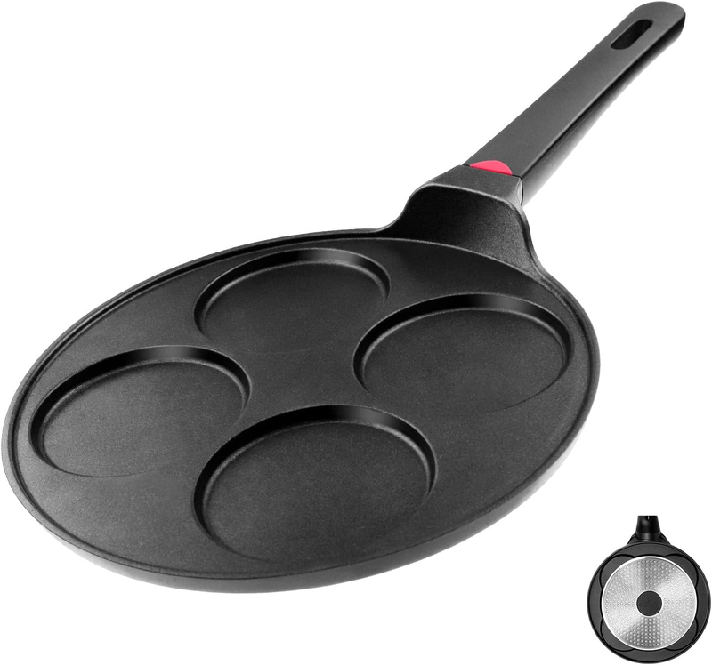 Pancake Pan Nonstick Suitable for All Stovetops & Induction Cooker, 10.5 Inch Mi0
