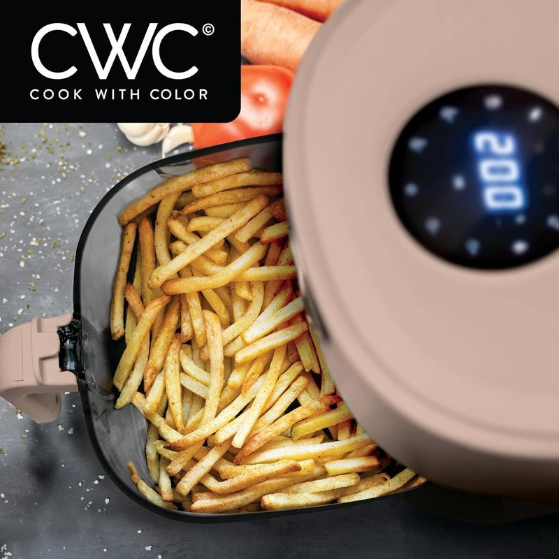 Air Fryer, 4Qt Glass Air Fryer, Stylish Kitchen Appliance, Blush5