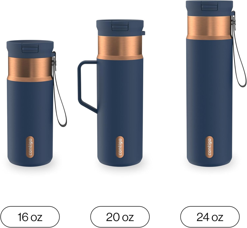Snapseal 24oz Stainless Steel Vacuum Insulated Autoclose Lid Free Reusable Straw6