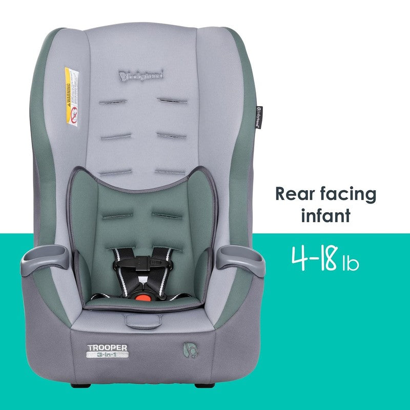 Trooper 3 In 1 Convertible Car Seat, Dash Sage4