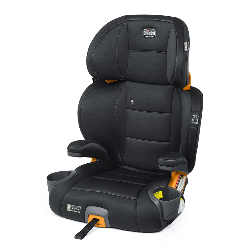 Kidfit Cleartex Plus 2 in 1 Booster Car Seat High Back/Backless 40 100lb Black0