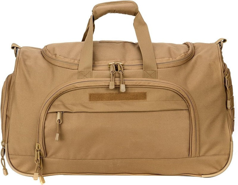 Gym Duffel Bag for Men Sports Duffel Bag with Shoe Compartment (Tan Model B)1