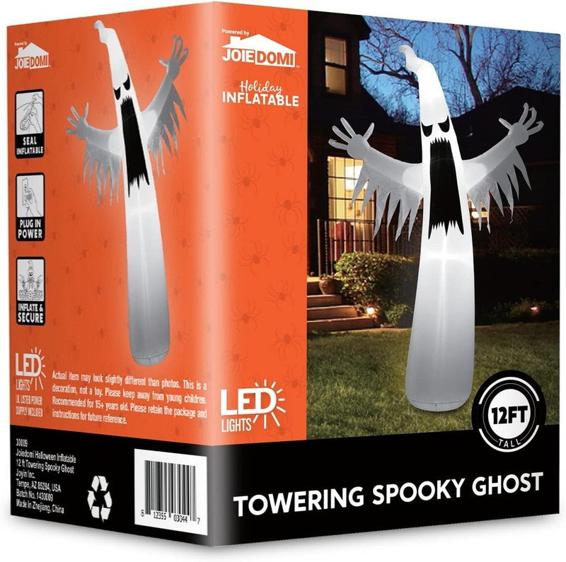 12Ft Halloween Ghost Inflatable w/ LEDs Outdoor Yard Blow Up Decoration5