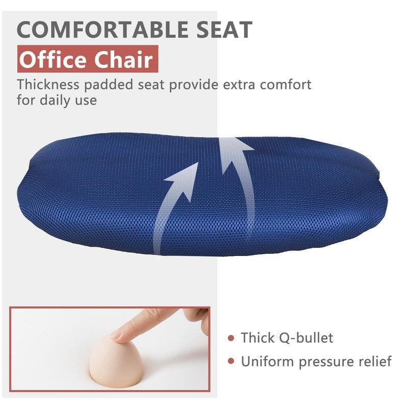 Ergonomic Office Chair, Lumbar Support, Adjustable Height with Armrests for Adul6