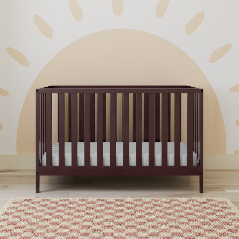 Sunset 4-In-1 Convertible Baby Crib, Espresso0