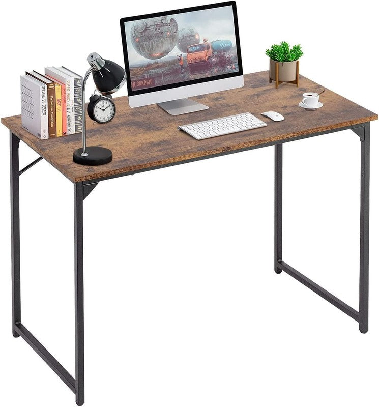 39 Inch Computer Desk Modern Writing Desk, Simple Study Table, Industrial Office1