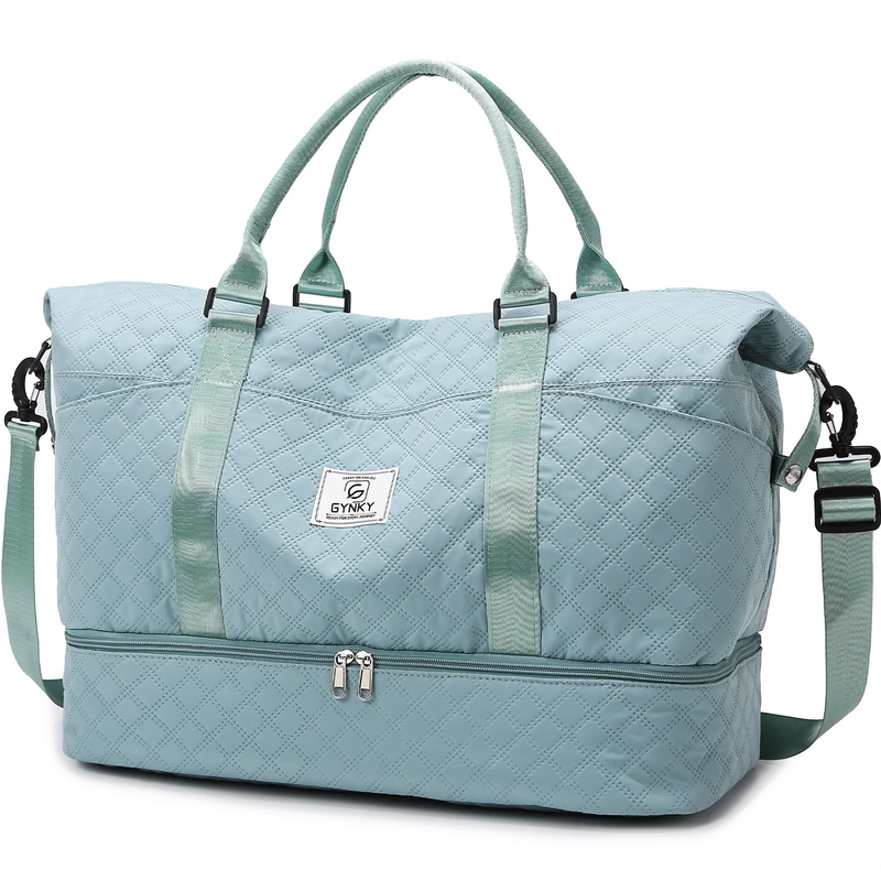 Travel Duffle Bag Weekender Bags for Women with Shoe Compartment Carry on Overni9