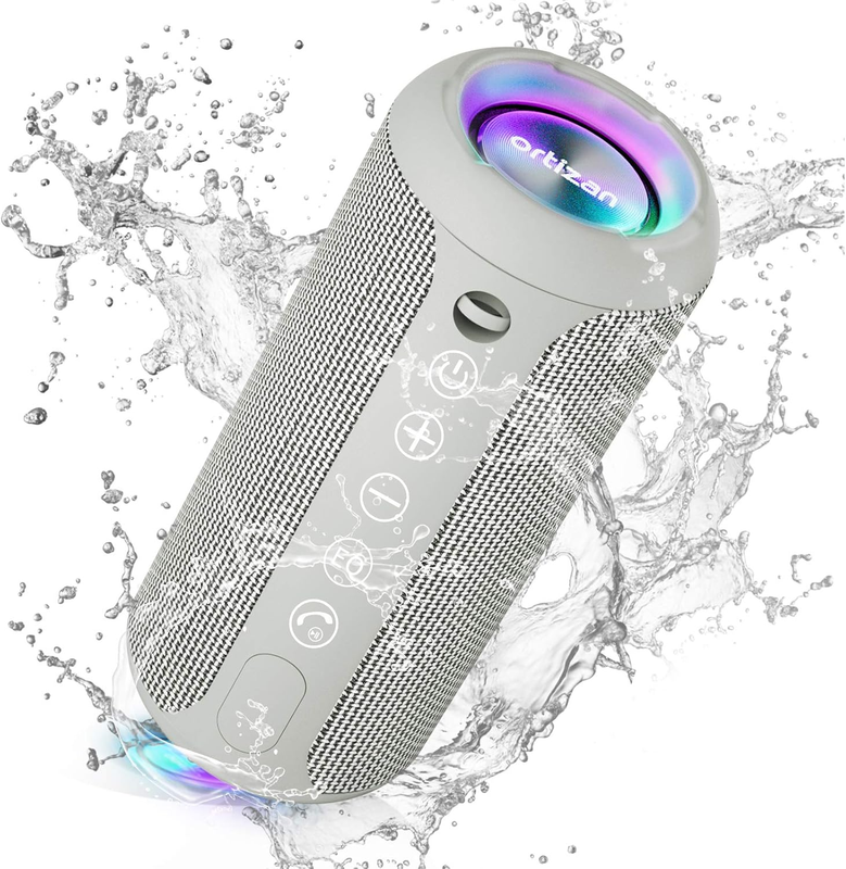 24W Bluetooth Speaker, IPX7 Waterproof, 30H Playtime, 66Ft Range, Dual Pairing0