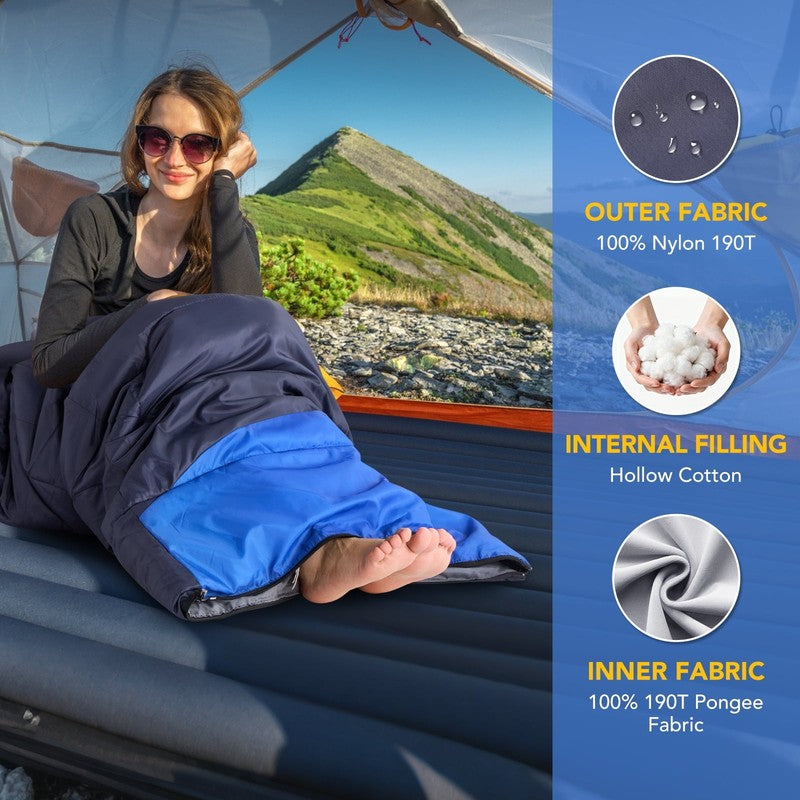 Waterproof & Windproof Sleeping Bag – Lightweight All-Season Bag for Camping2