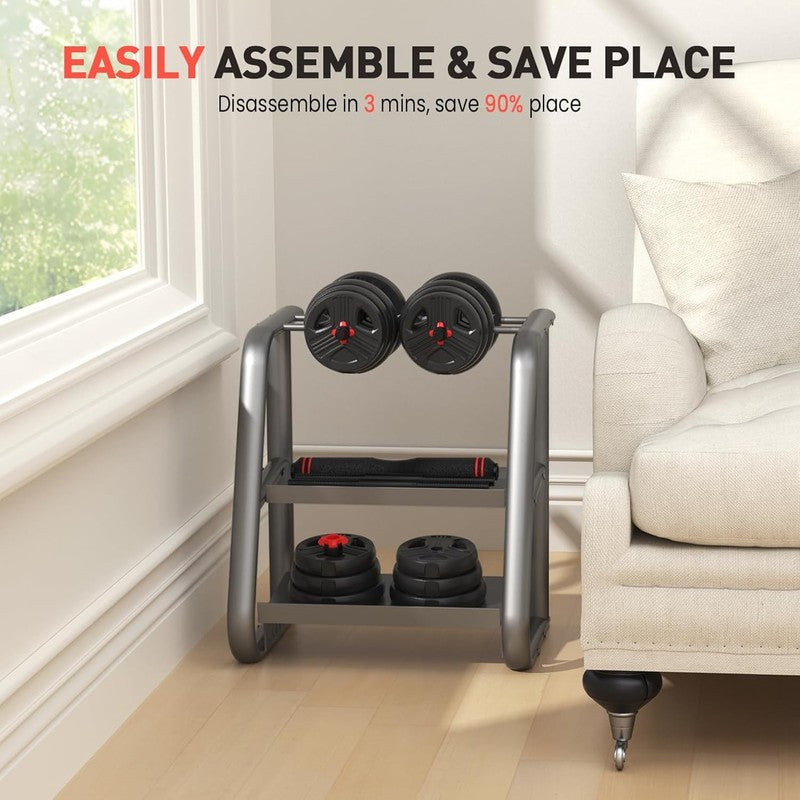 Versatile Adjustable Dumbbells Set 20Lbs for Home Gym - 2/3 in 1 Fitness7
