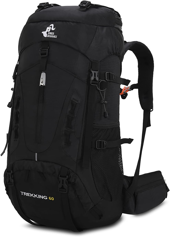 60L Hiking Backpack Waterproof Camping Travel Daypack w/ Rain Cover0