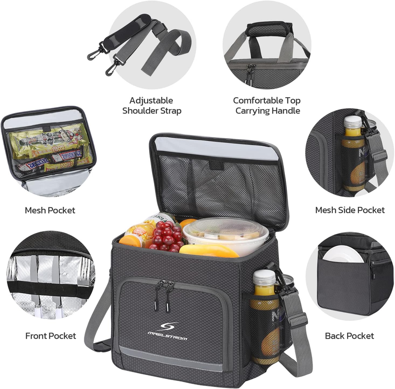 Insulated Lunch Bag Men Women Leakproof Cooler Lunch  Bag Portable Lunch Cooler2