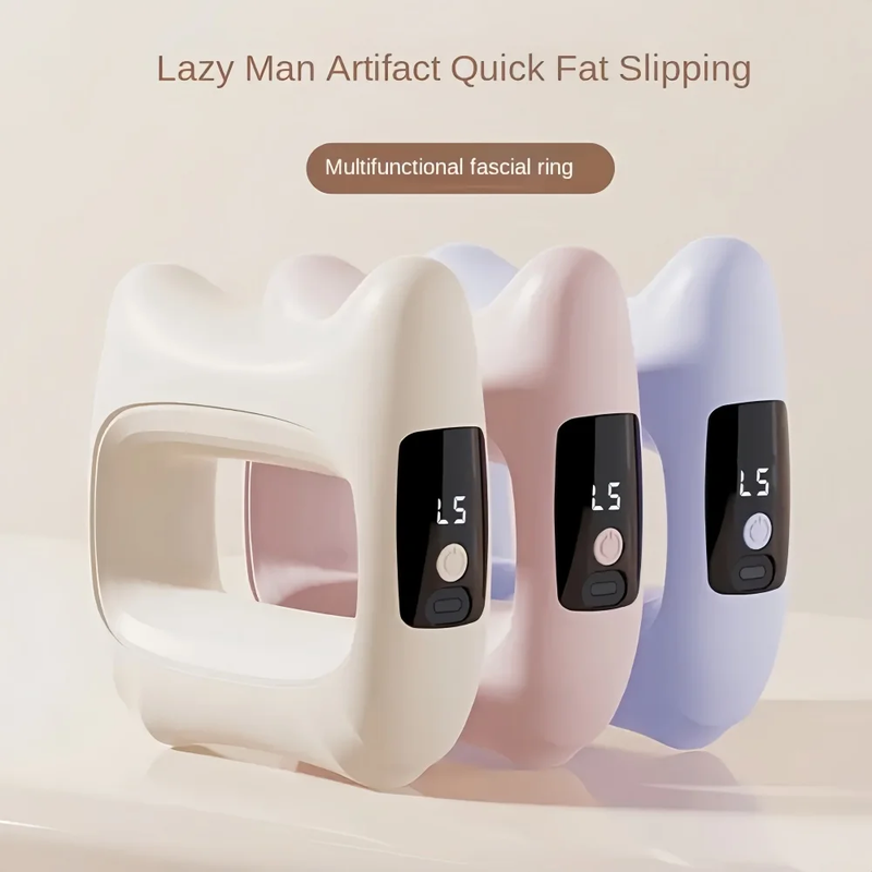 Fascia Ring Vibration Massager with Belt for Relaxation, White3