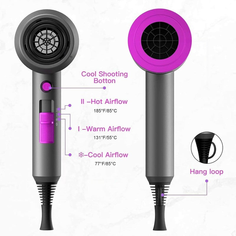Slopehill 1800W Ionic Hair Dryer - Fast Drying, Low Noise, Travel-Friendly5