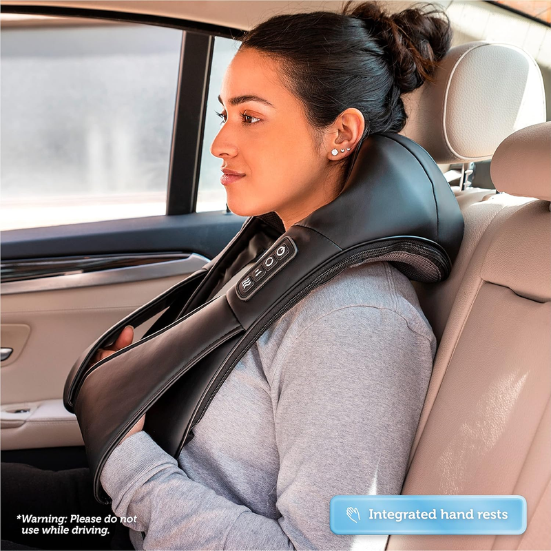 Shiatsu Neck Shoulder Massager w/ Heat Deep Kneading Back Massage Pillow6