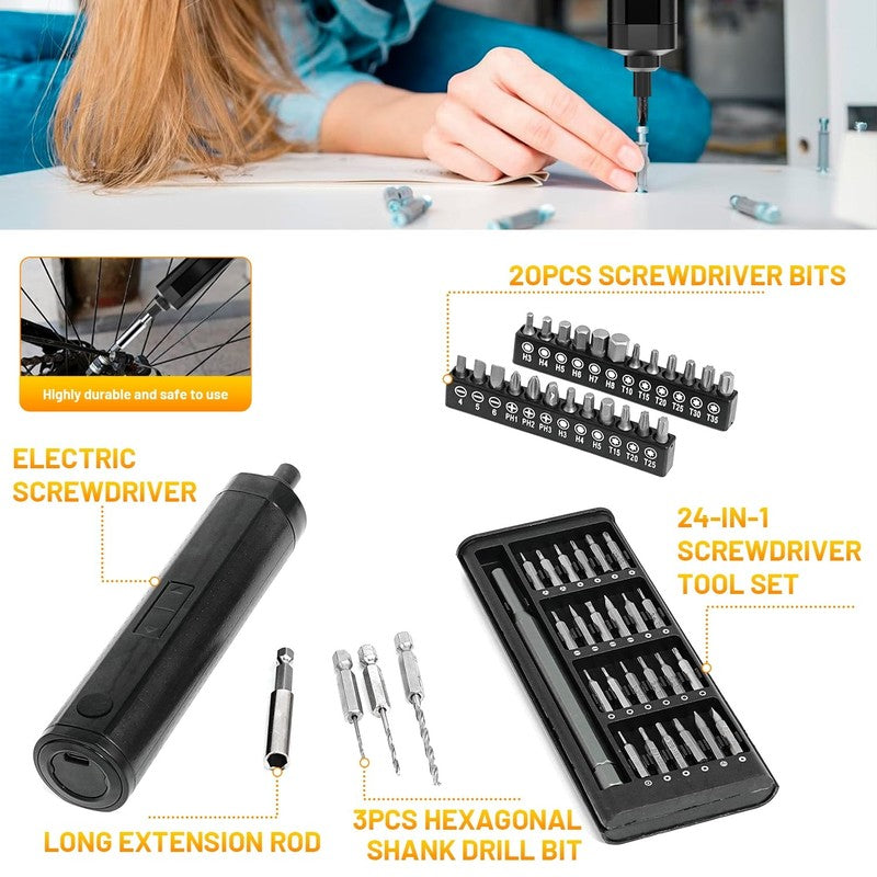 56-Piece Home Repair Tool Kit Precision Screwdriver Set Household Tools3