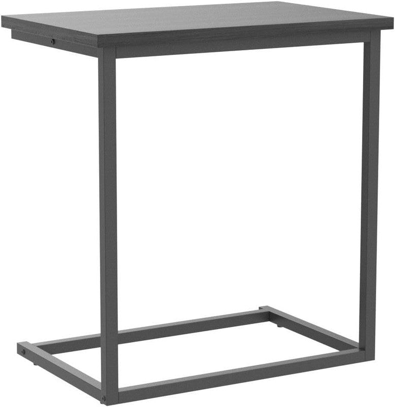 C Shaped End Table 27" High, Slide Under Sofa Side Table for Living Room4