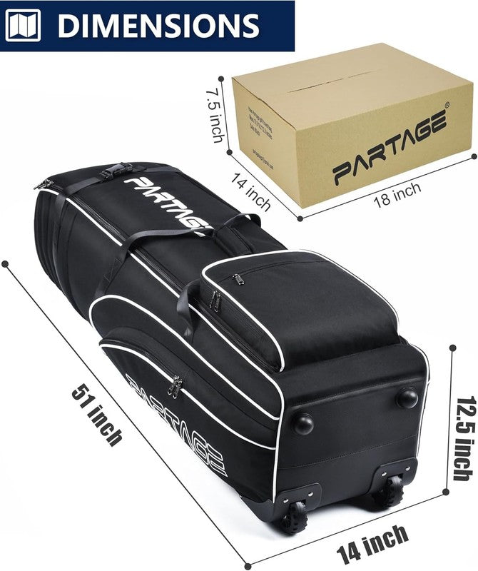 Golf Travel Bag w Wheels 900D Heavy Duty Oxford Fabric Airline Case Black5