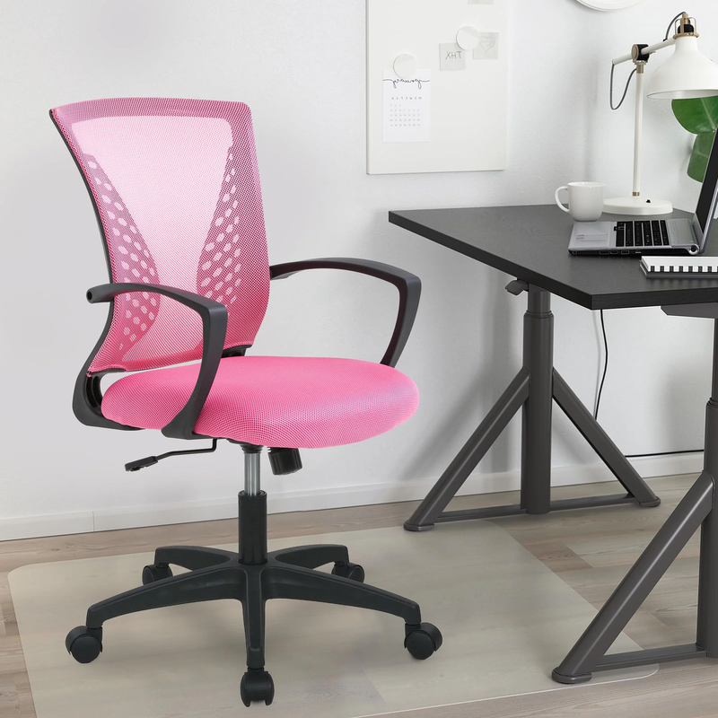 Ergonomic Office Chair, Lumbar Support, Adjustable Height with Armrests for Adul1
