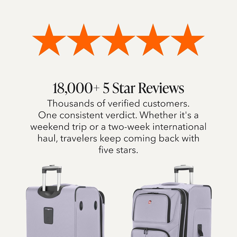 Sion 30 Inch Large Checked Spinner Luggage Softside Expandable Evening Haze8