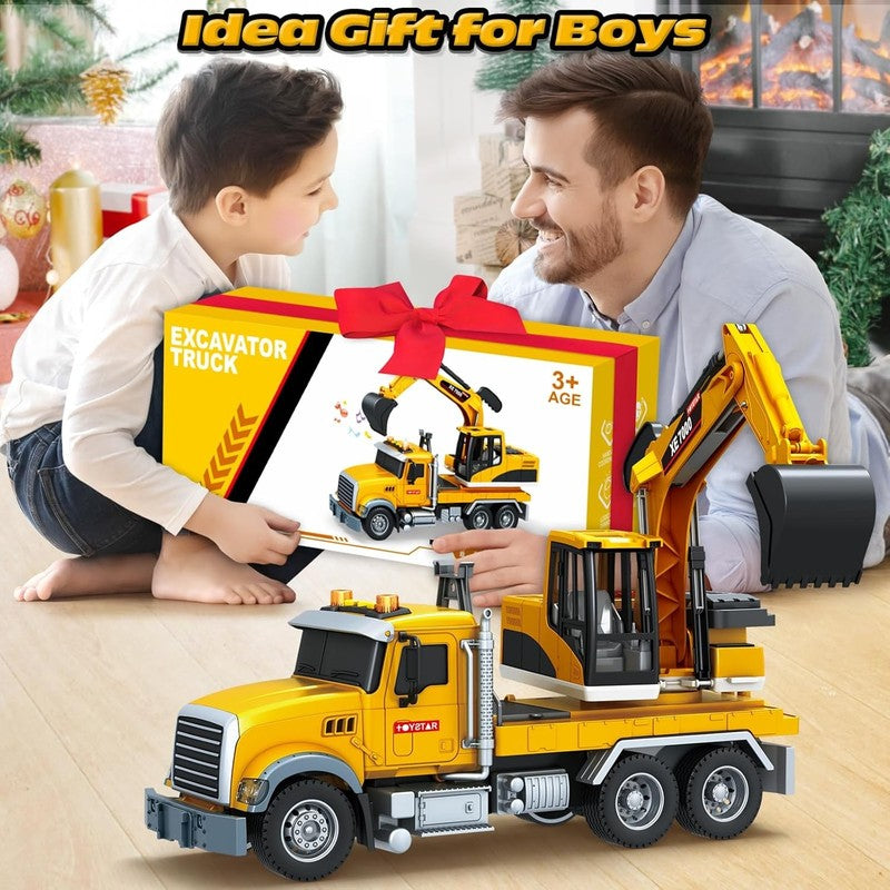 Large Excavator Truck Toy with Sound and Lights for Boys and Girls Ages 3 6 Birt5
