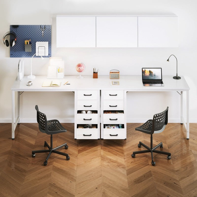 Computer Desk with 4 Storage Drawers , Writing for Home Office, Study Work Table7