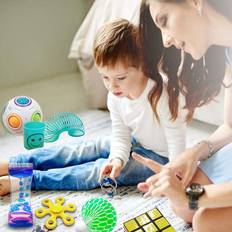 Fidget Toy Set 35pcs Sensory Stress Relief for Kids & Adults w/ Gift Box6