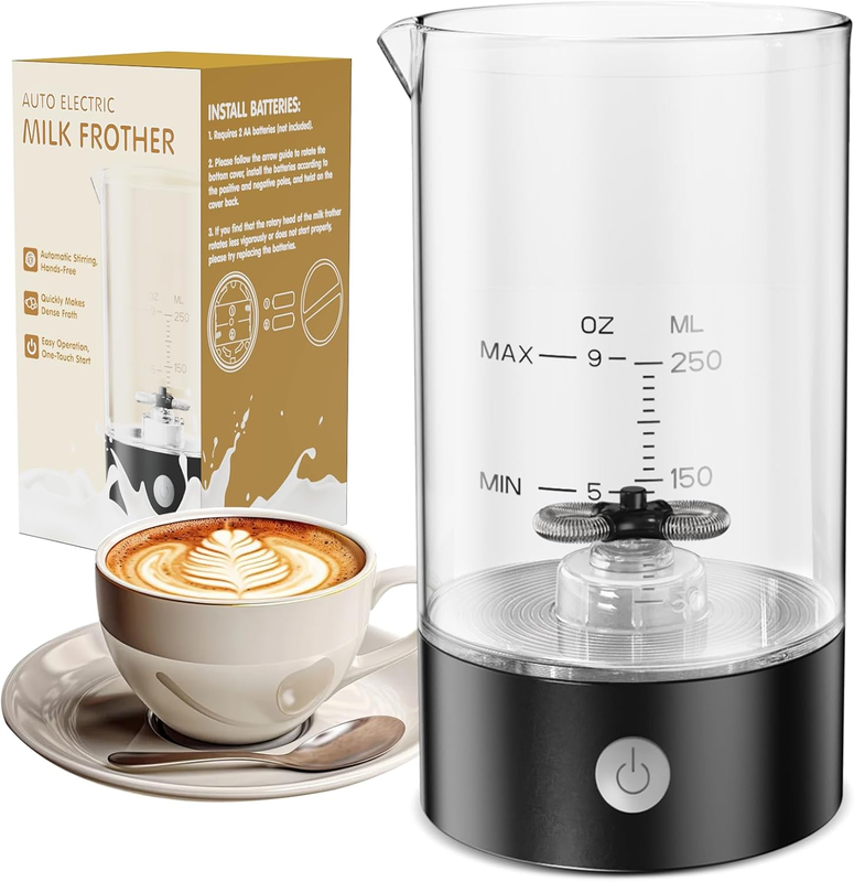 Cold Foam Maker Frother Blender for Coffee   Handheld Free   One Button Battery 6