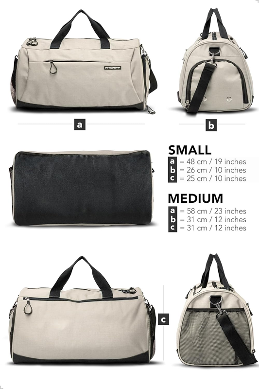 Gym Bag Men Women Duffle w/ Shoe Wet Compartment Fitness Travel Bag4